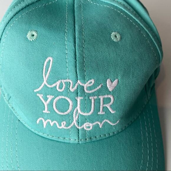 Love Your Melon embroidered baseball cap adjustable leather strap - Picture 3 of 7